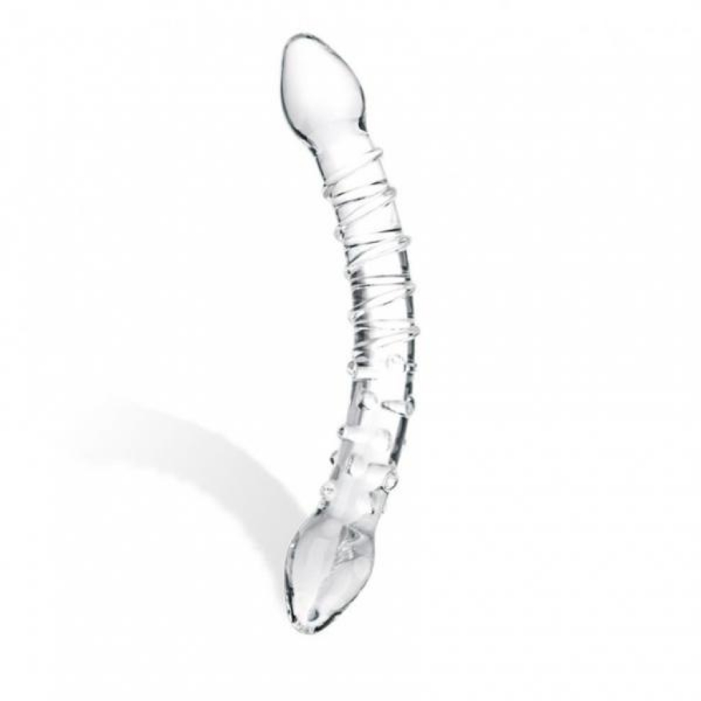 Glas Double Trouble Glass Dildo Clear - Double Dildos