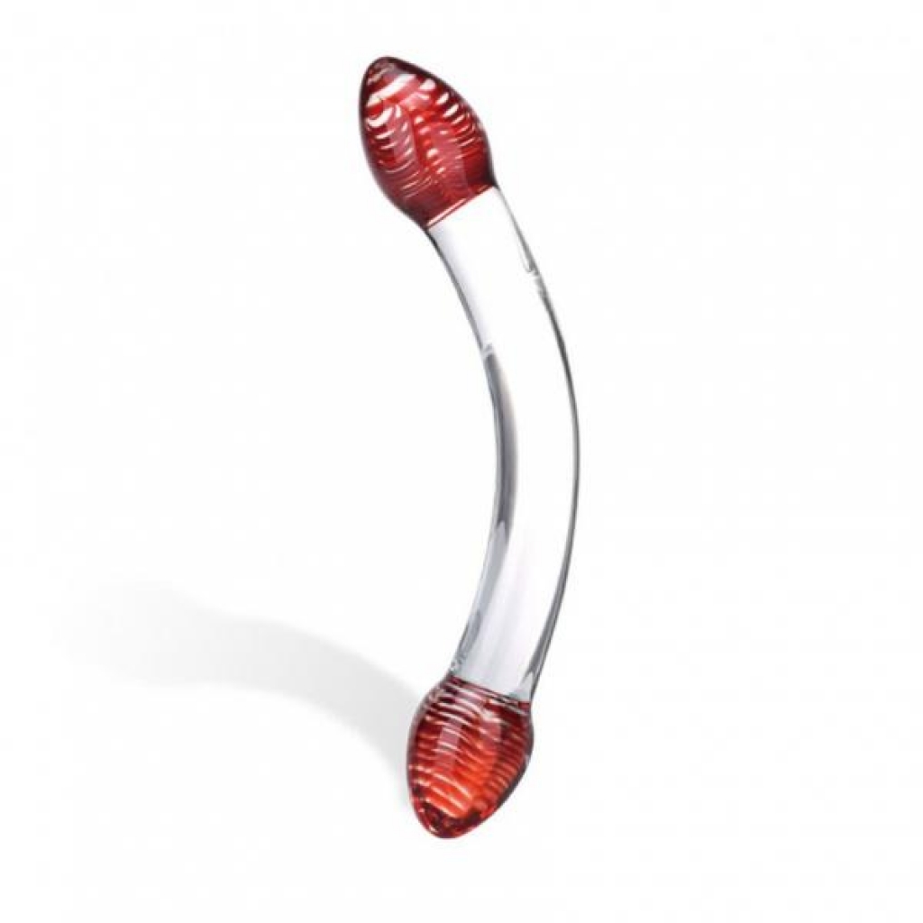 Red Head Glass Double Dildo - Double Dildos