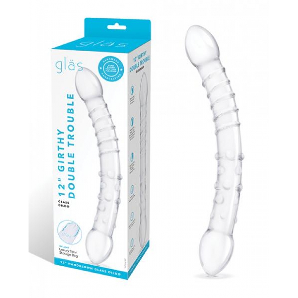 Glas 12-Inch Double Trouble Glass Dildo