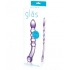 Purple Rain Ribbed Glass Dildo - G-Spot Dildos