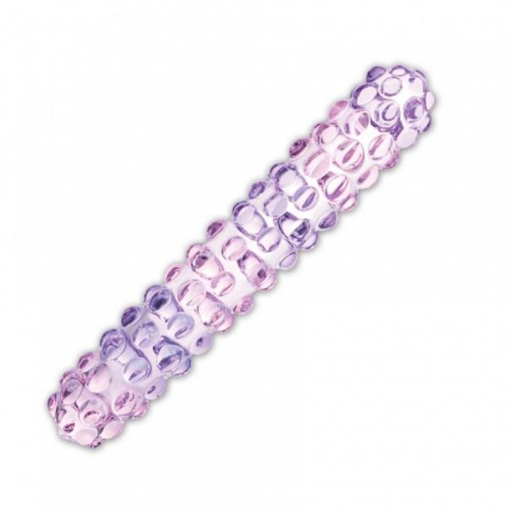 Purple Rose Nubby Glass Dildo - G-Spot Dildos