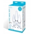 Glas 3 Piece Glass Anal Training Kit Clear - Anal Trainer Kits