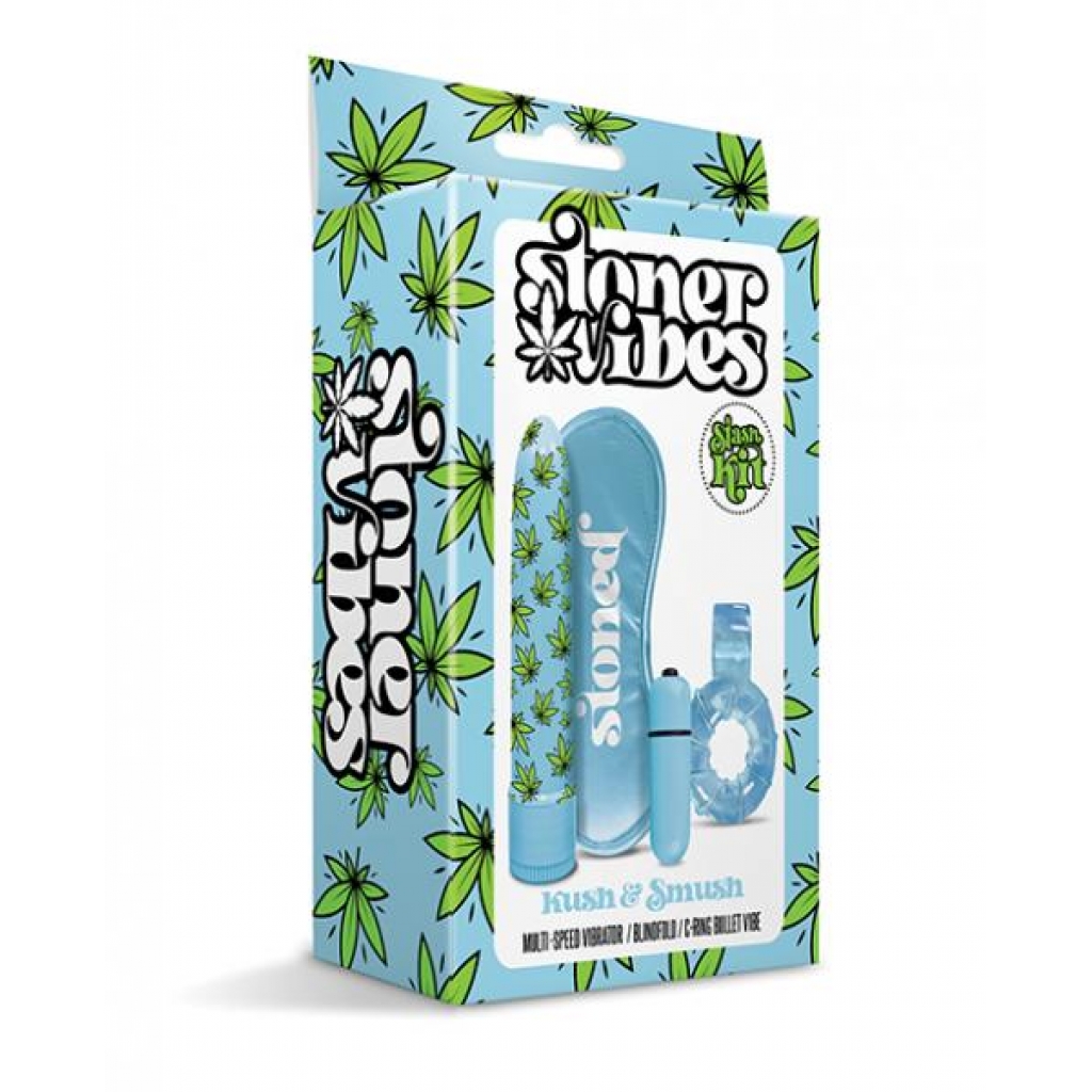 Stoner Vibes Kush & Smush Stash Kit - Blue