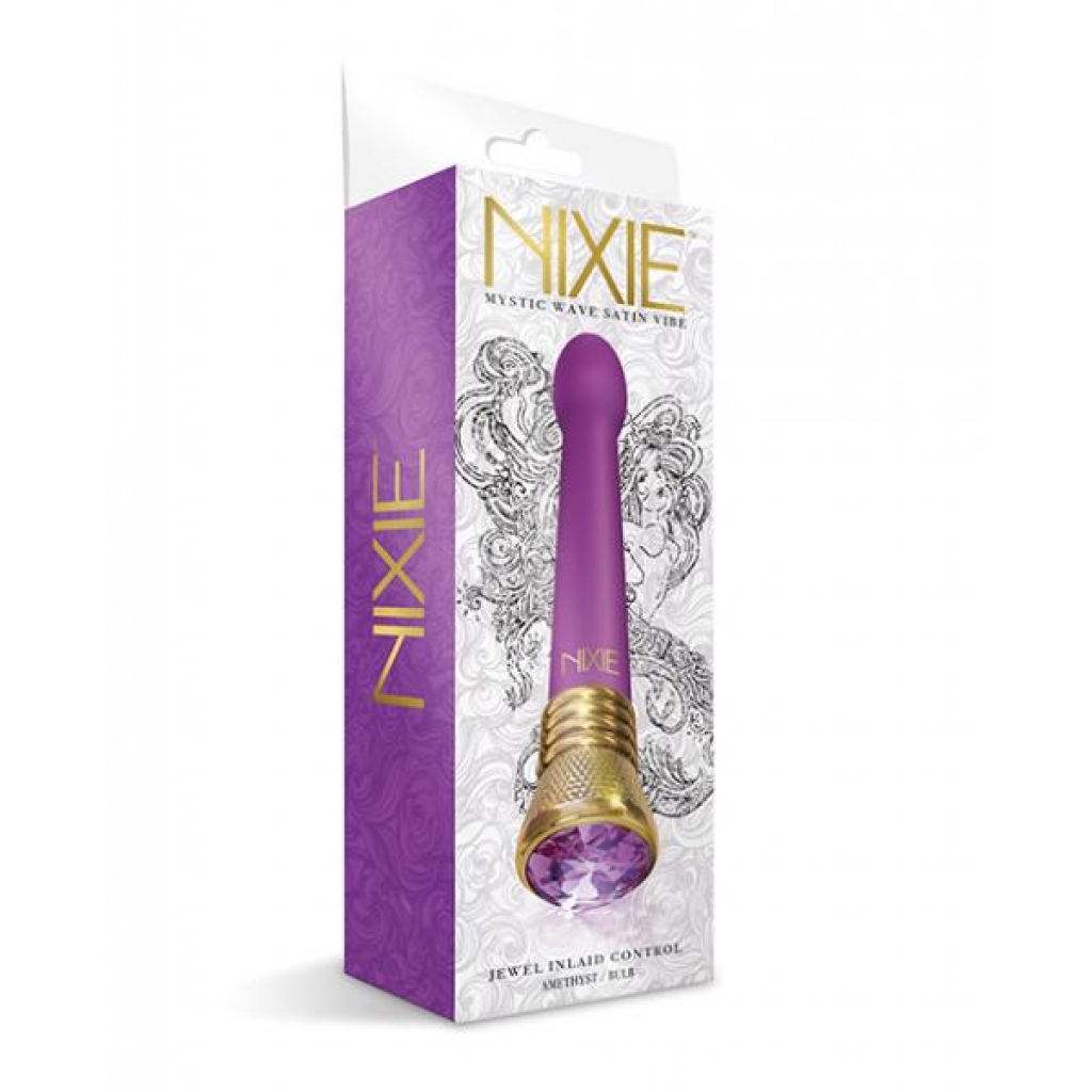 Nixie Mystic Wave Satin Bulb Vibe - 10 Function Amethyst - G-Spot Vibrators