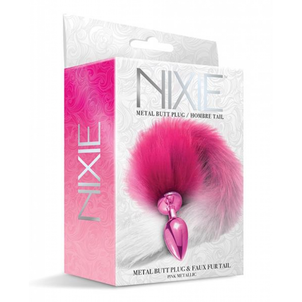 Nixie Metal Butt Plug with Faux Fur Tail