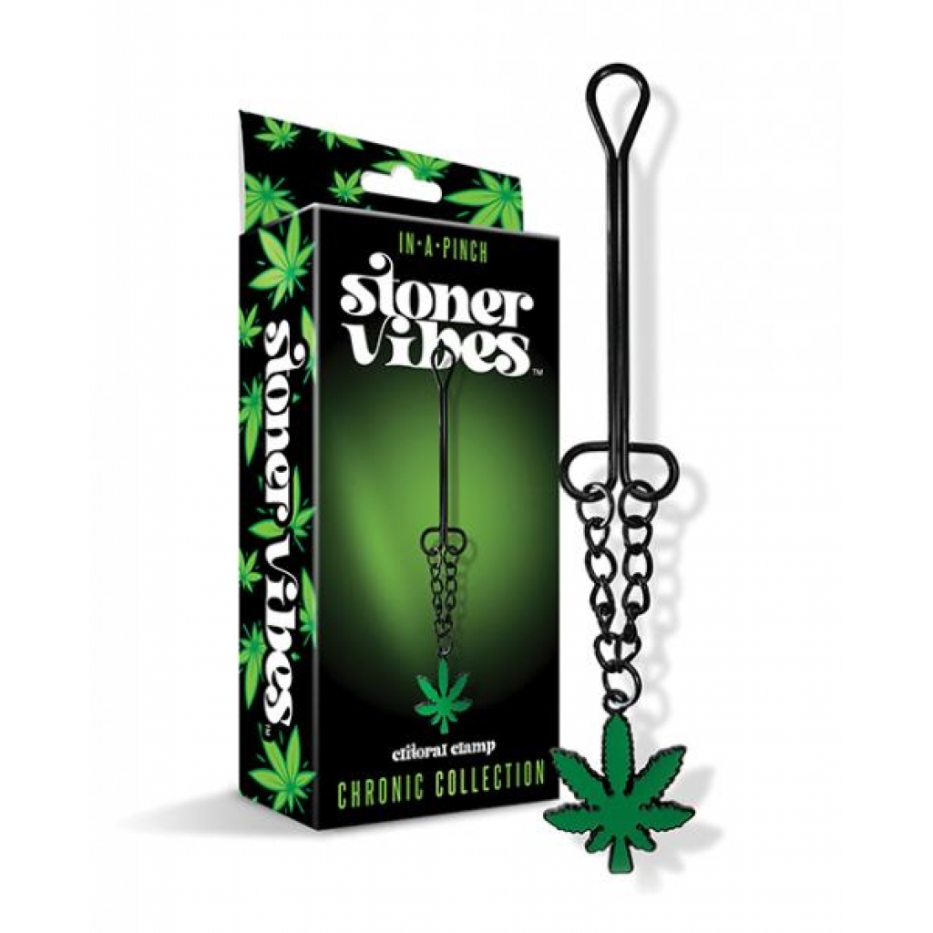 Stoner Vibes Clitoral Clamp W/chain - Nipple Clamps