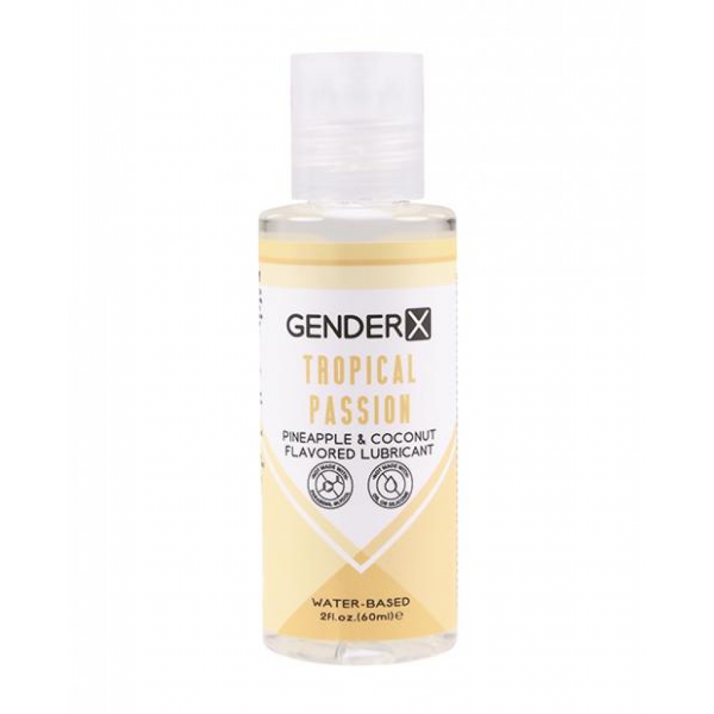 Gender X Flavored Lube - 2 Oz Tropical Passion - Lubricants