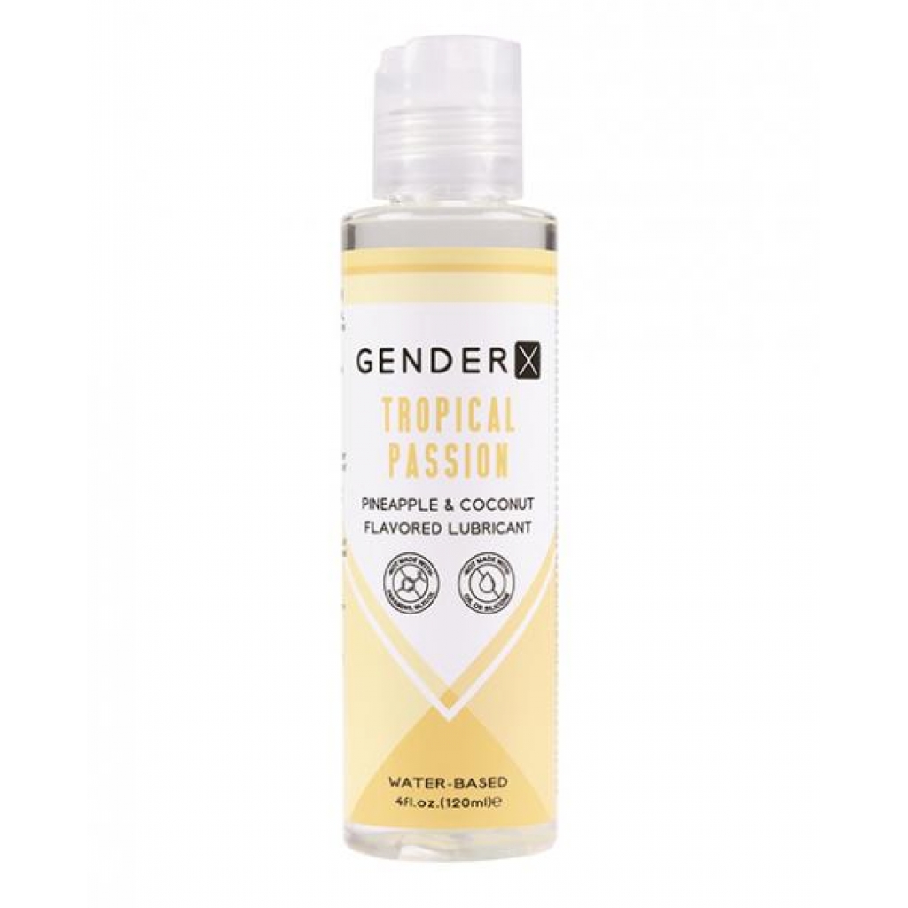 Gender X Flavored Lube - 4 Oz Tropical Passion - Lubricants