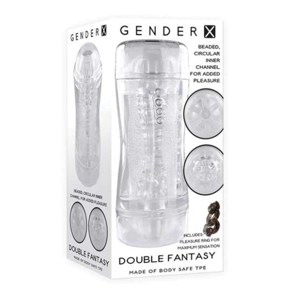 Gender X Double Fantasy - Clear - Masturbation Sleeves