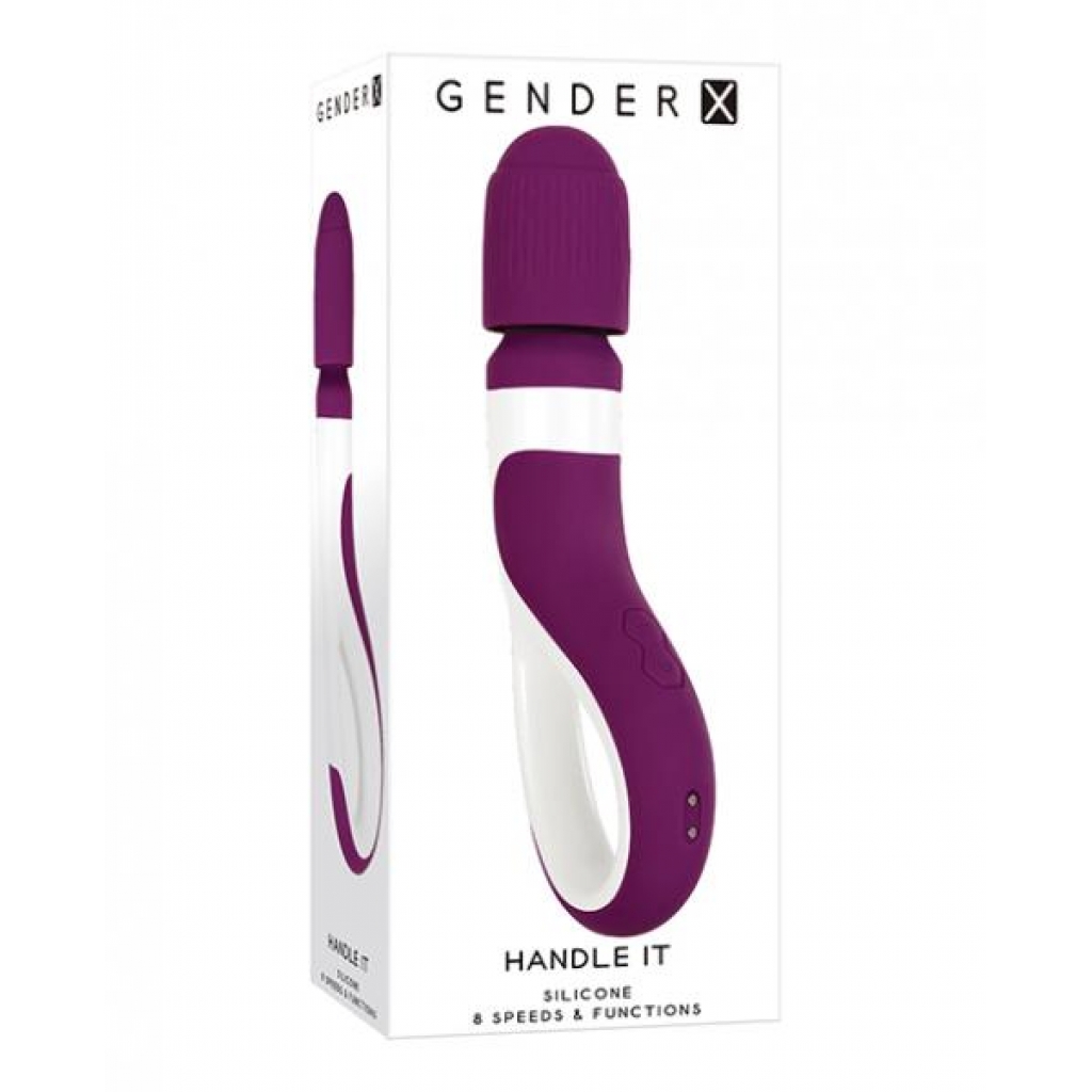 Gender X Handle It Wand - Purple/white - Body Massagers