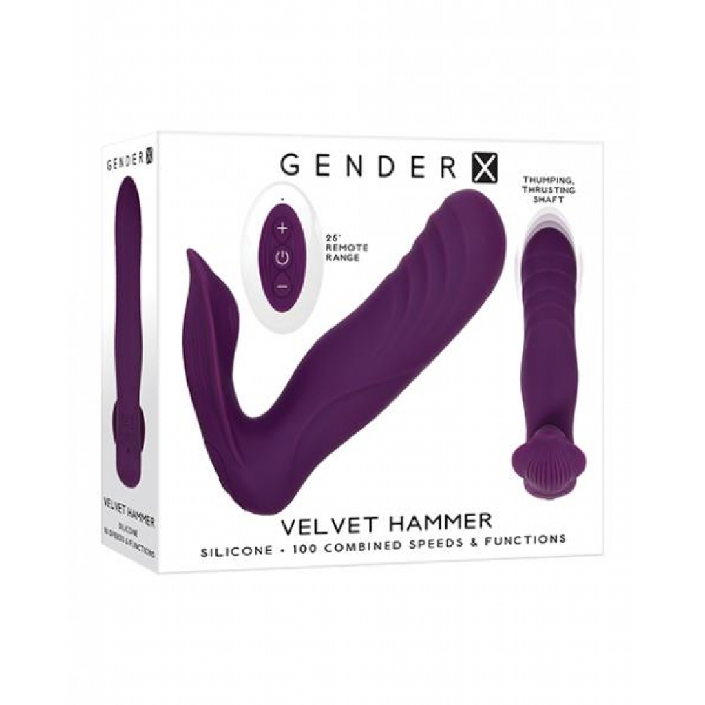 Gender X Velvet Hammer - Purple - Strapless Strap-ons