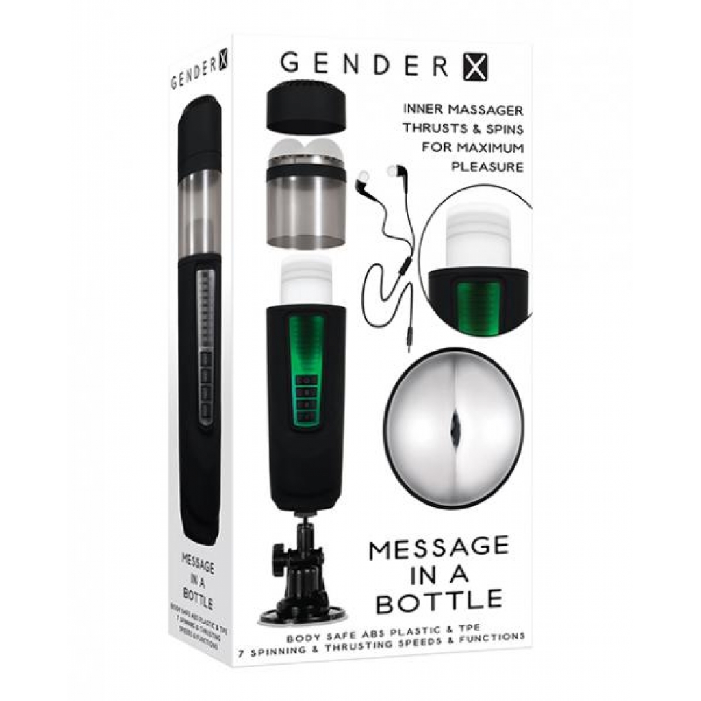 Gender X Message In A Bottle - Black - Fleshlight