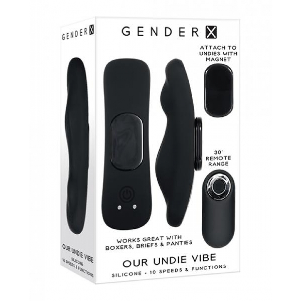 Gender X Our Undie Vibe - Black - Vibrating Panties