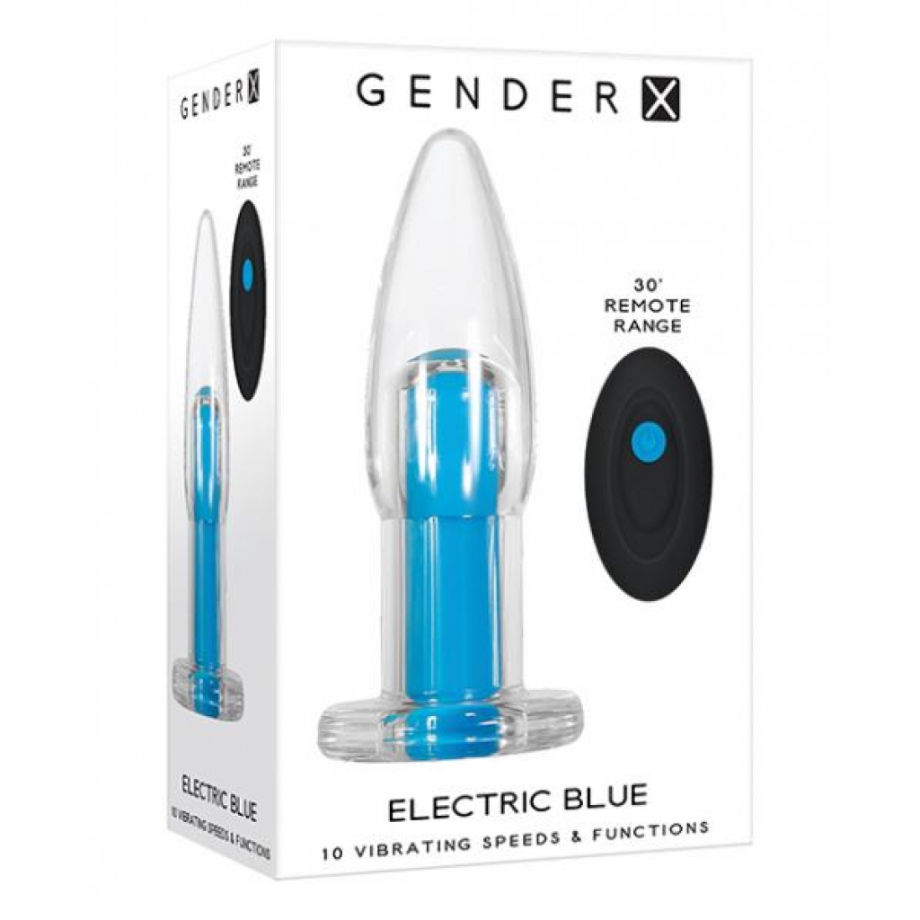 Gender X Electric Blue - Clear/blue - Anal Plugs