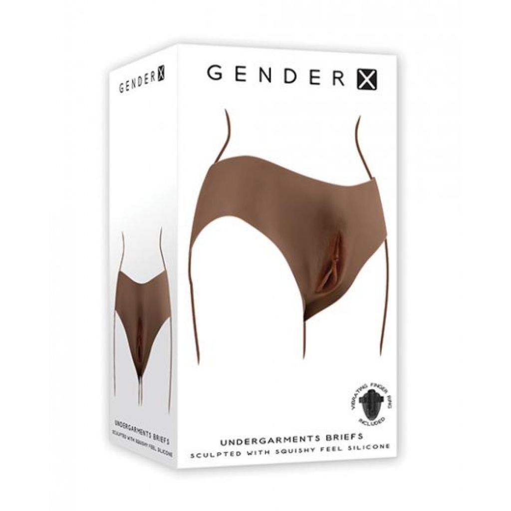 Gender X Vagina Briefs Undergarments - Dark - Transgender Wear