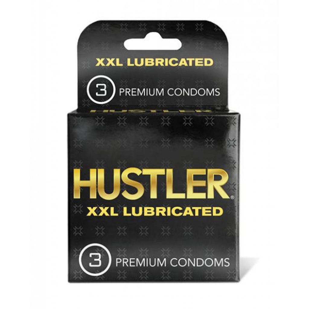 Hustler Xxl Lubricated Premium Condoms - Pack Of 3 - Condoms