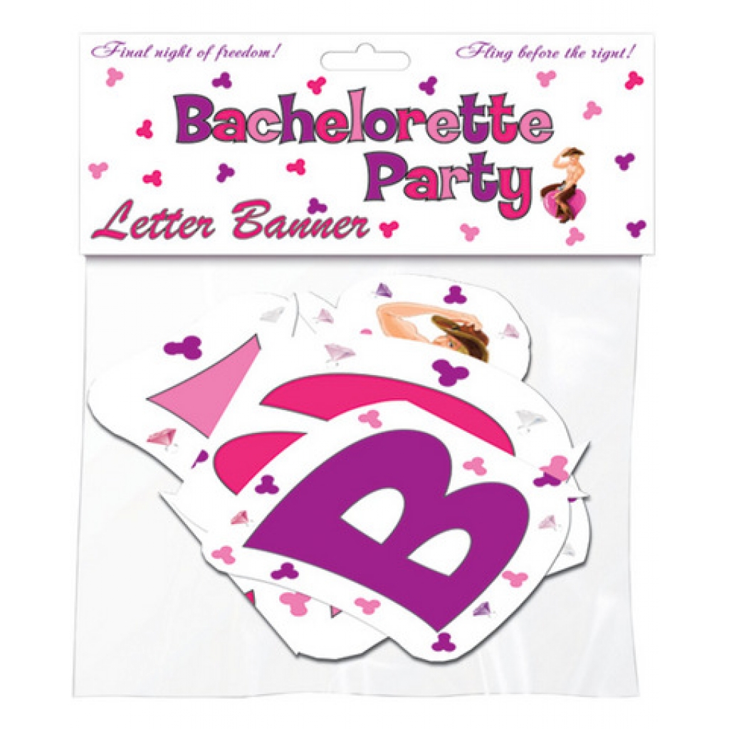 Bachelorette party letter banner - Serving Ware