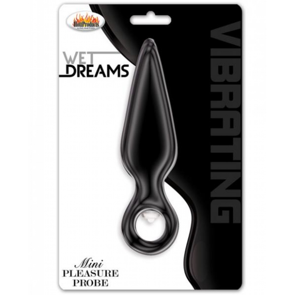 Wet Dreams Vibrating Mini Pleasure Probe Black - Anal Probes