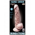 Skinsations Hard Drive 8 inches Dildo Beige - Realistic Dildos & Dongs