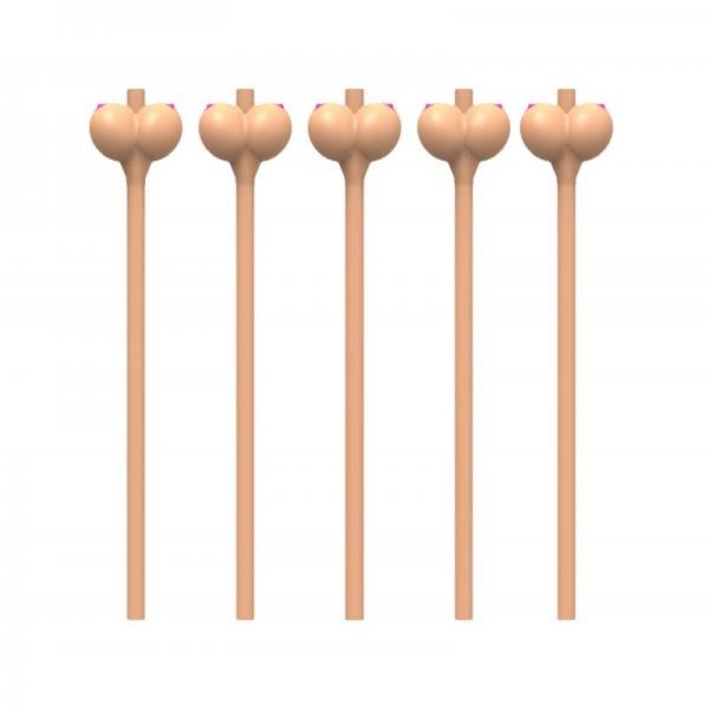 Boobie Straws Beige 6 Pack - Serving Ware