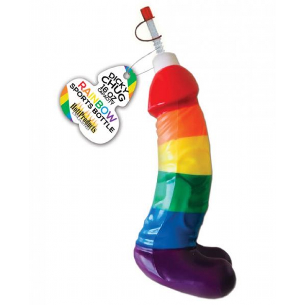 Rainbow Dicky Chug Sports Bottle - Serving Ware