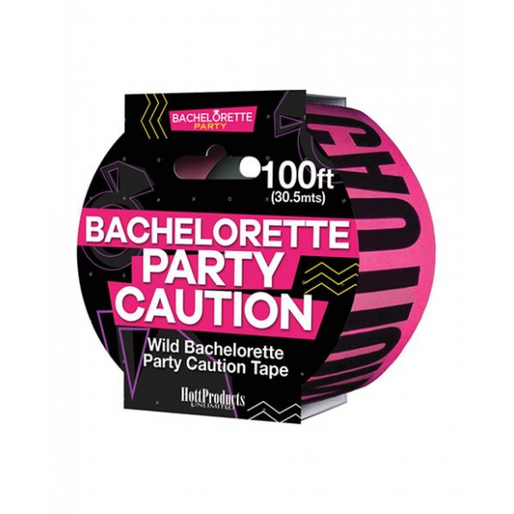 Bachelorette Party Caution Tape - Pink & Black