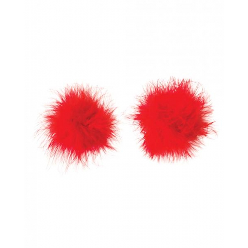 Nipplicious Furball Pasties - Red - Pasties, Tattoos & Accessories