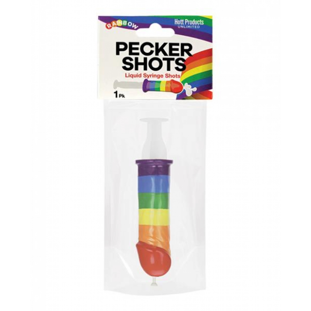 Pecker Shot Syringe - Rainbow - Serving Ware