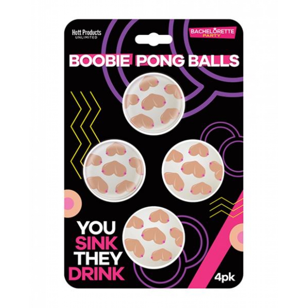 Boobie Beer Pong Balls -  4 Pk - Serving Ware