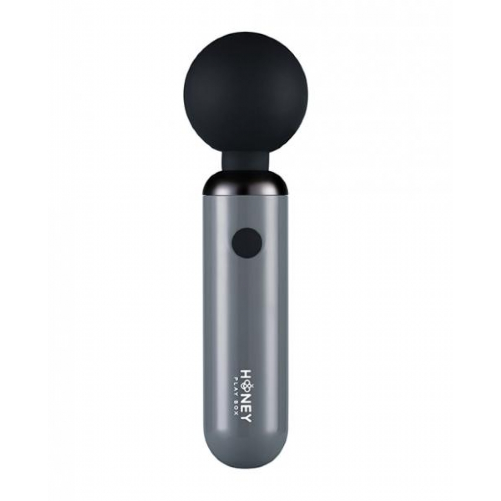 Pomi Wand Clit Tease Vibrating Wand - Grey - Body Massagers