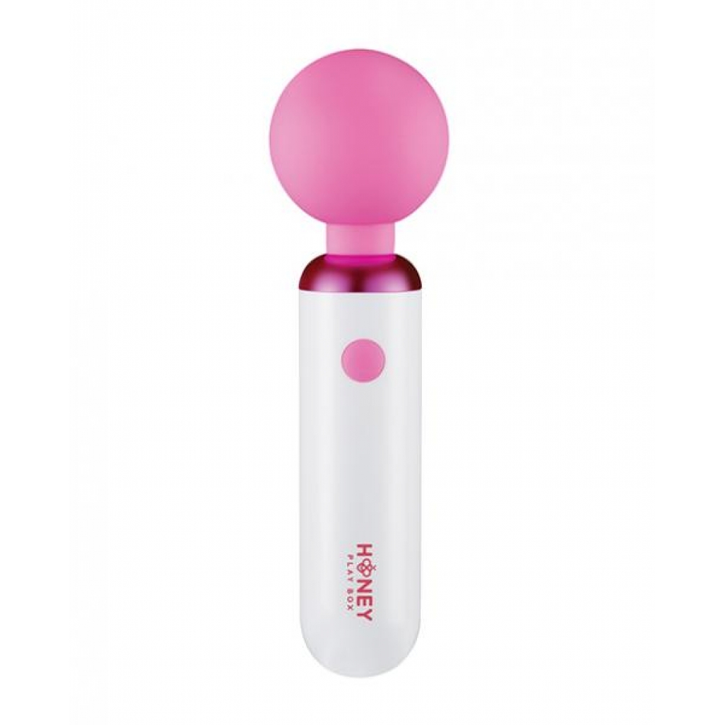 Pomi Wand Clit Tease Vibrating Wand - White - Body Massagers