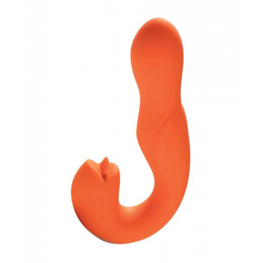 Joi Rotating Head G-spot Vibrator & Clit Licker - Orange - G-Spot Vibrators Clit Stimulators