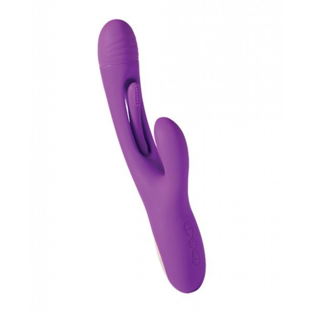 Bora G-spot Tapping Rabbit Vibrator - Purple - Rabbit Vibrators