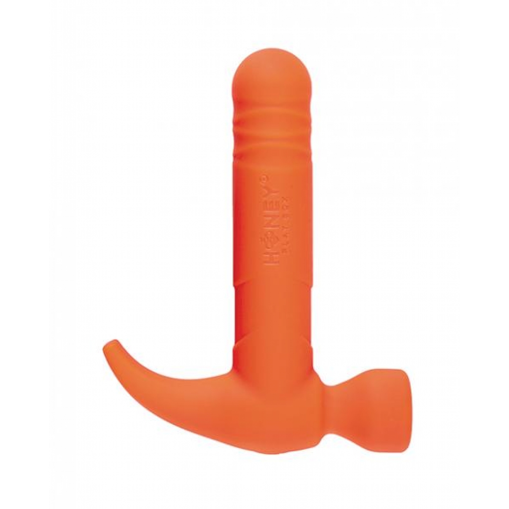 Love Tap The Hammer Vibrator - Orange - Traditional