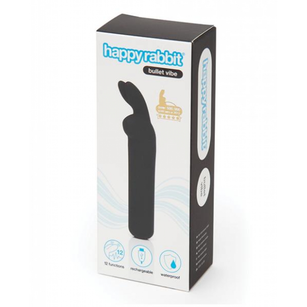 Happy Rabbit Rechargeable Bullet - Black - Bullet Vibrators