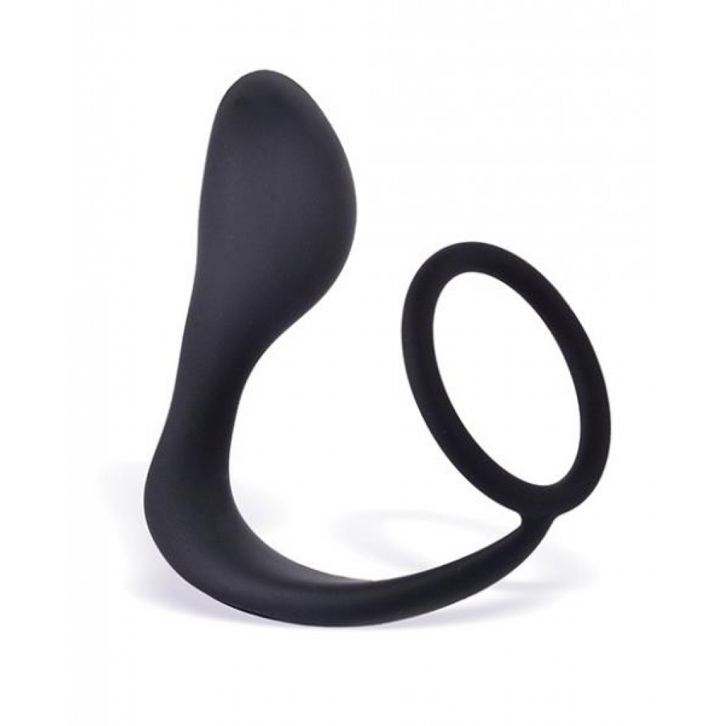 P-Zone Ring Prostate Massager & Cock Ring Black - Prostate Massagers