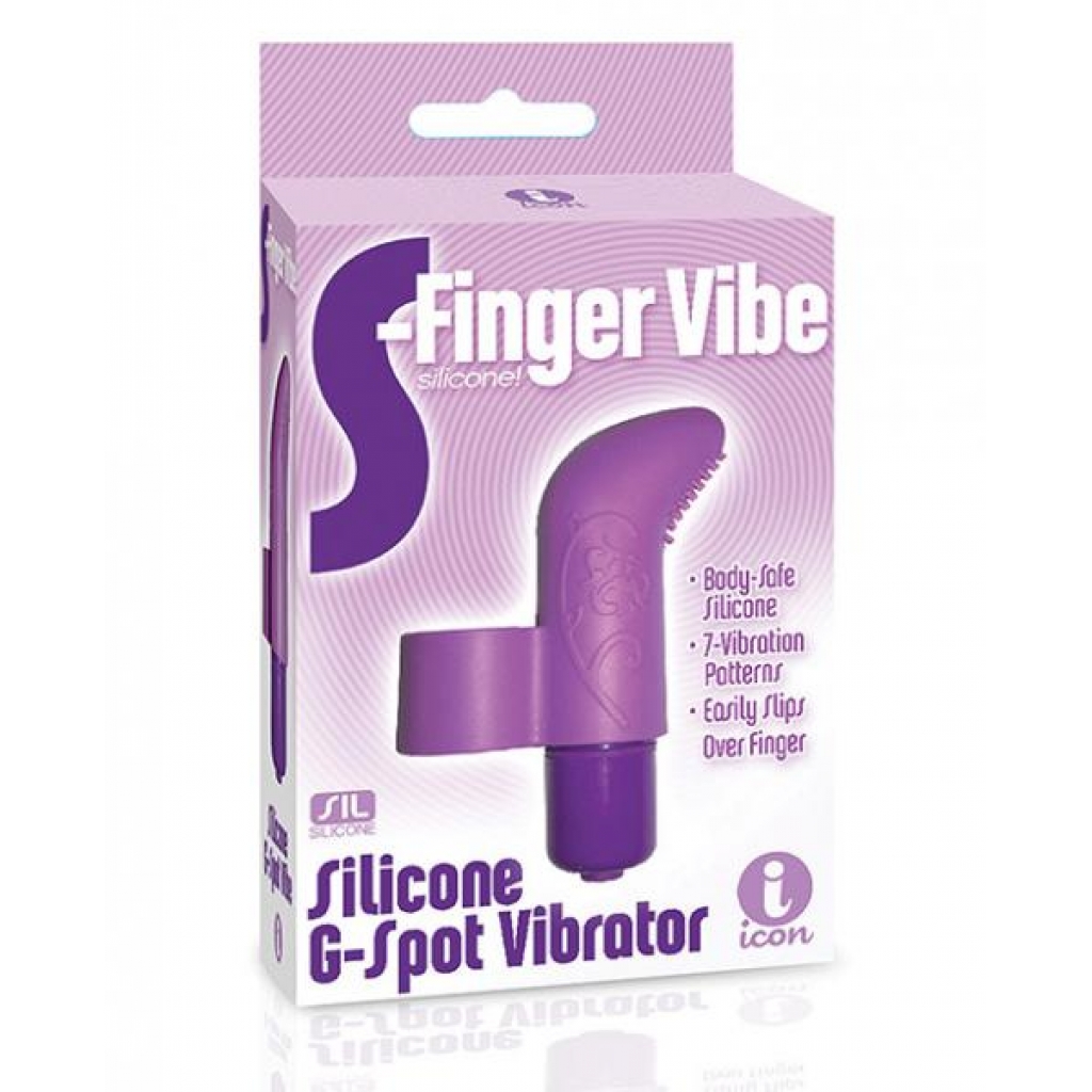 The 9's S-finger Vibe - Purple - Finger Vibrators