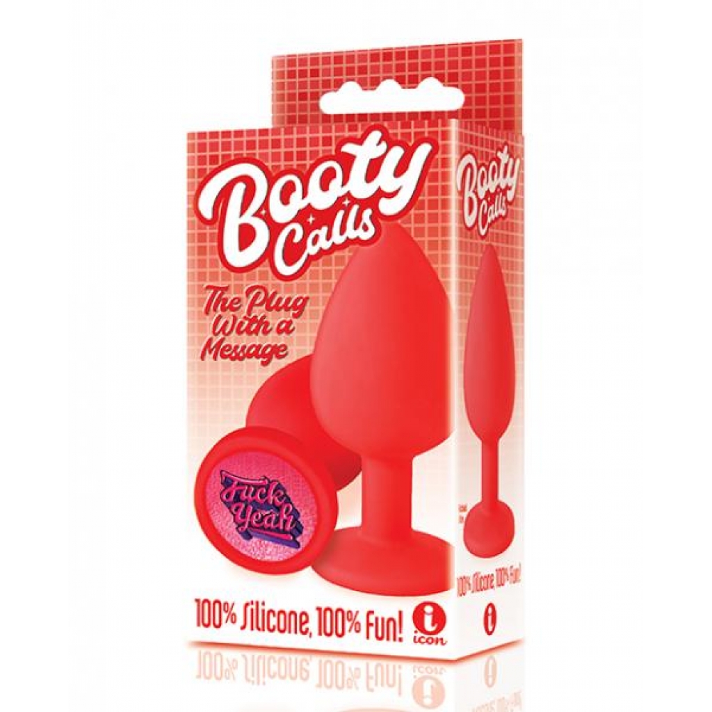 The 9's Booty Calls Fuck Yeah Plug - Red - Anal Plugs