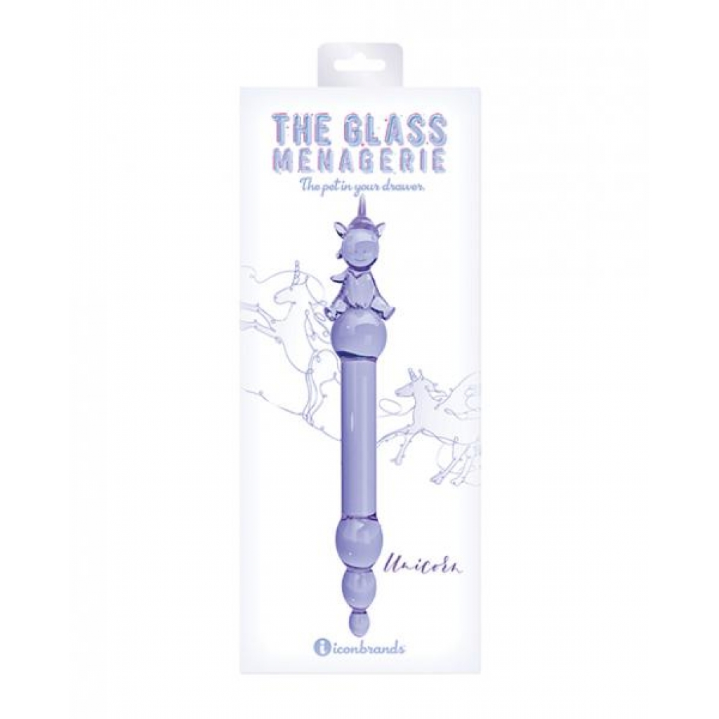 Glass Menagerie Unicorn Glass Dildo - Artful Sensation