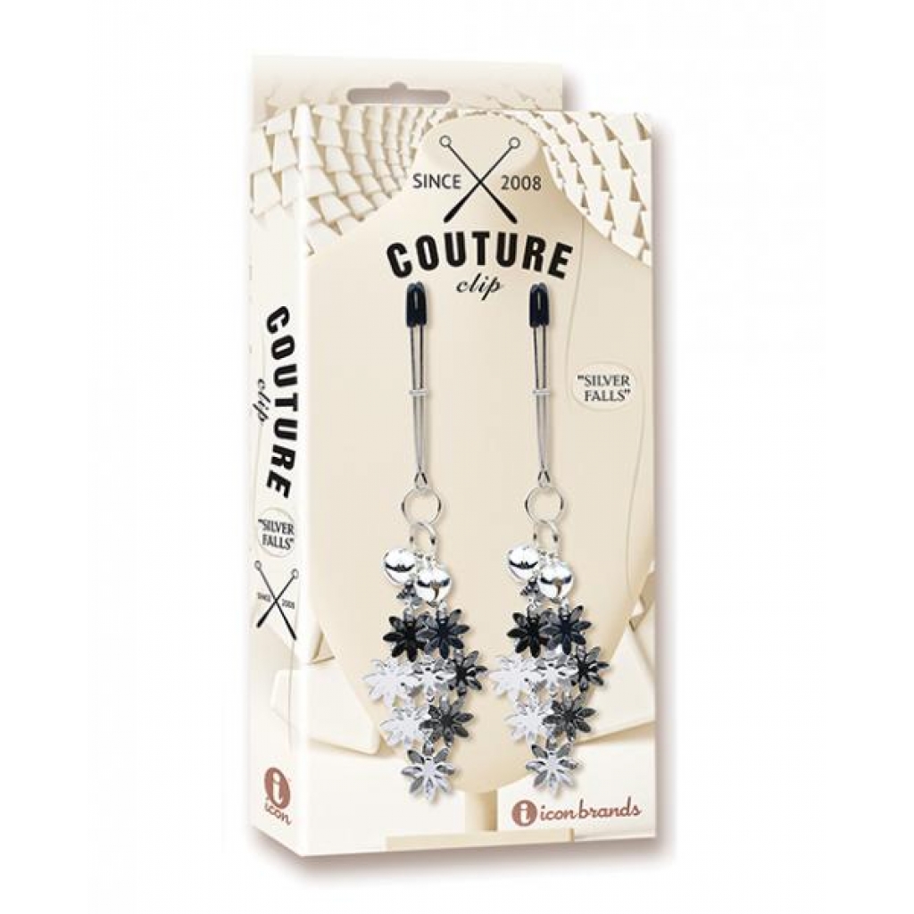 Couture Clips Luxury Nipple Clamps - Silver Falls - Nipple Clamps