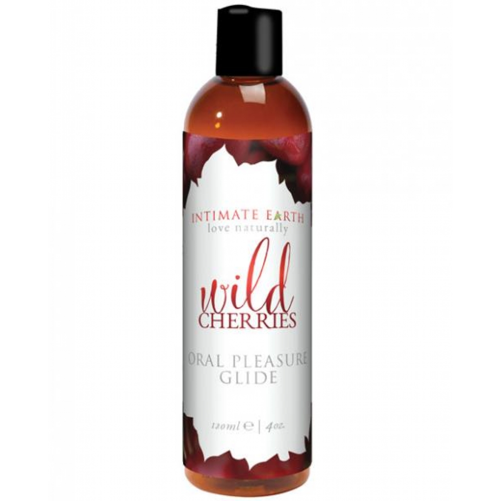 Intimate Earth Oral Pleasures Wild Cherries Lubricant 4 oz - Lubricants