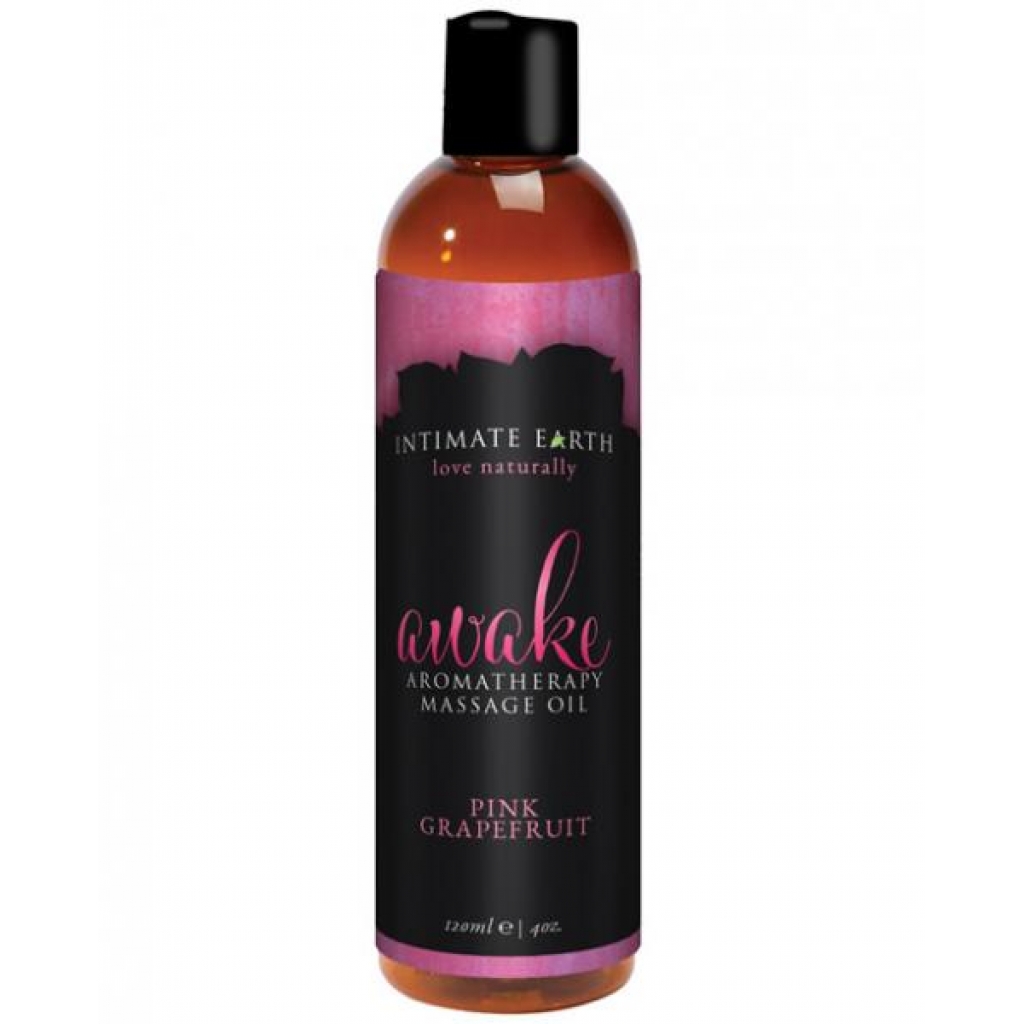 Intimate Earth Awake Massage Oil 4oz - Sensual Massage Oils & Lotions