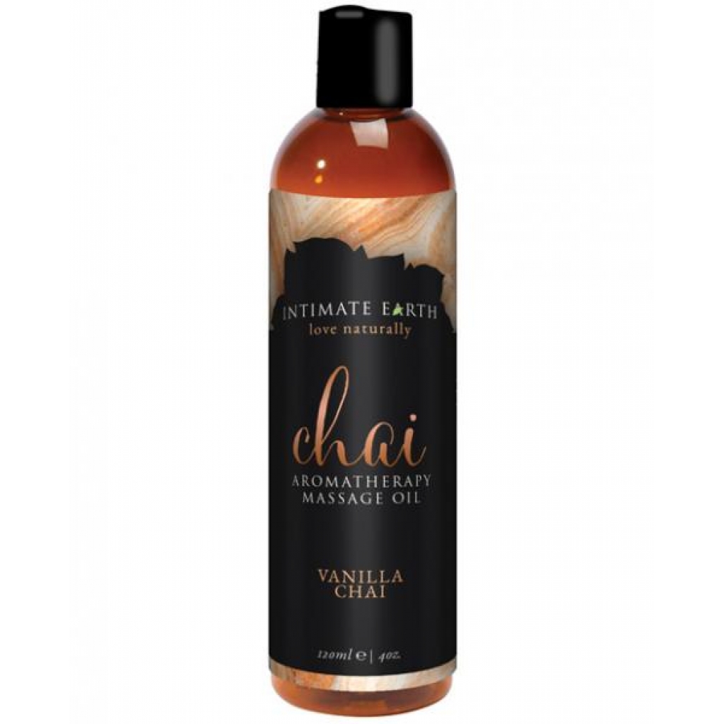 Intimate Earth Chai Massage Oil 4oz - Sensual Massage Oils & Lotions