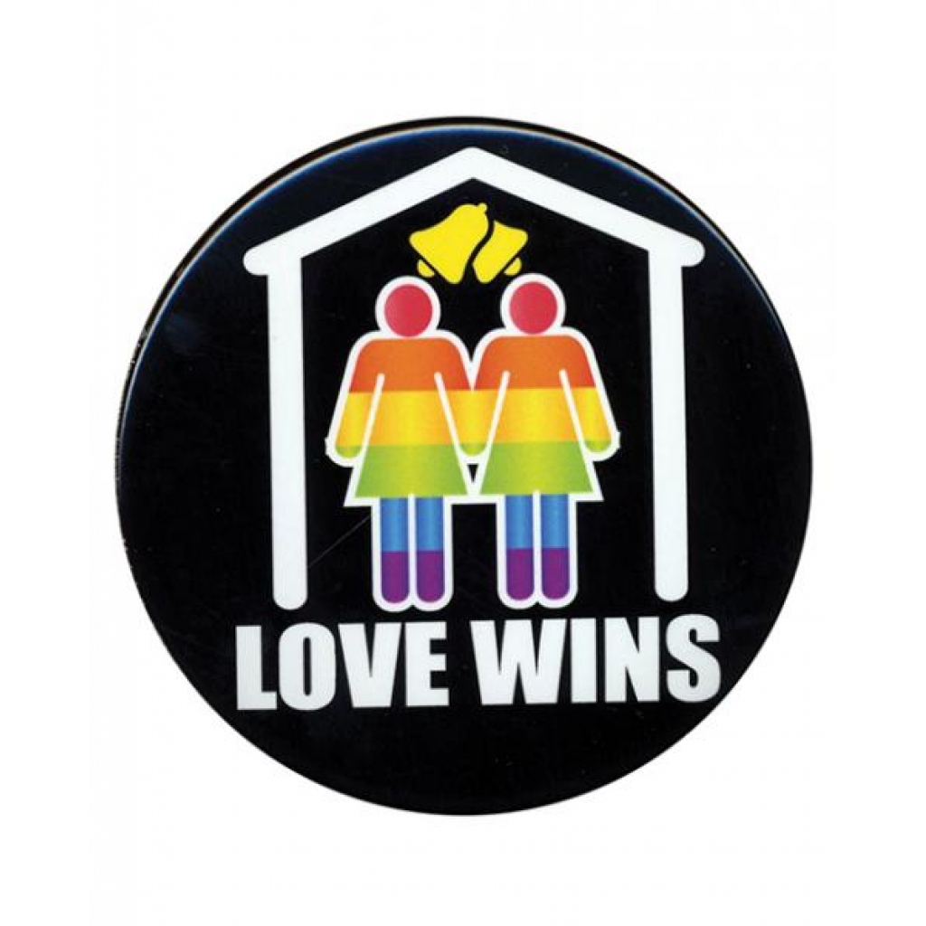 3 Inches Bachelorette Button - Love Wins