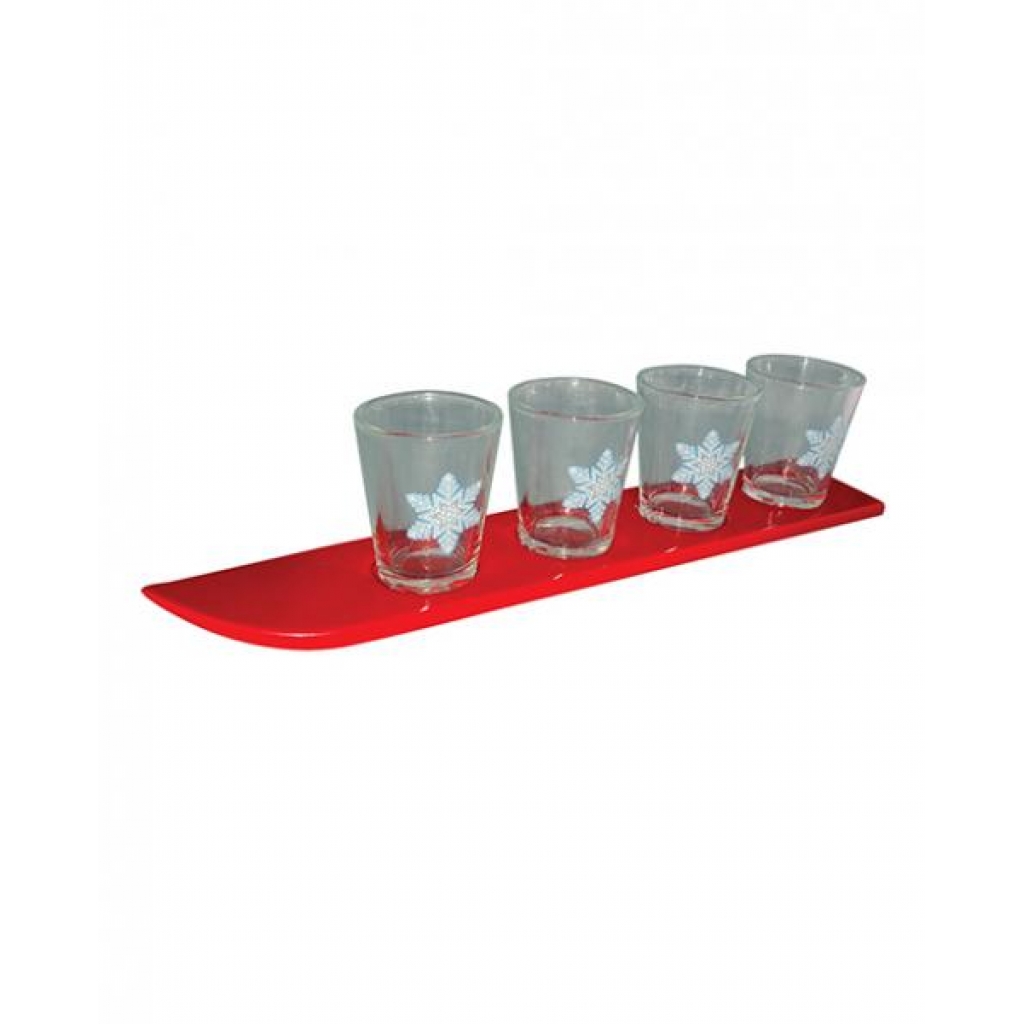 Ski Shot Glass Set - Set Of 4 - Serving Ware