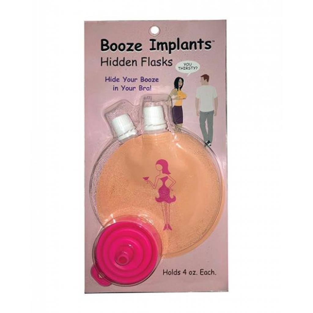 Booze Implants Hidden Flask - 4 Oz Each - Serving Ware