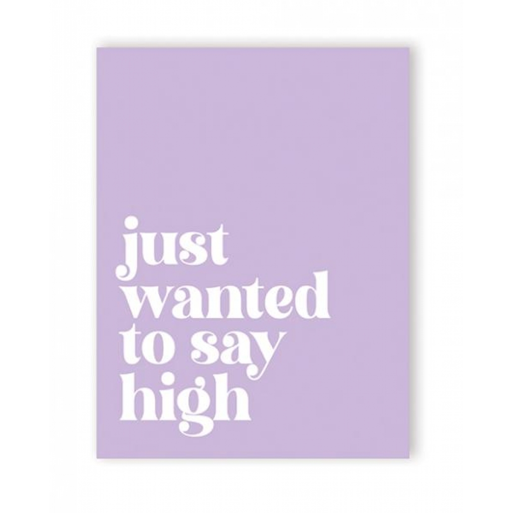 Saying High 420 Greeting Card - Gag & Joke Gifts