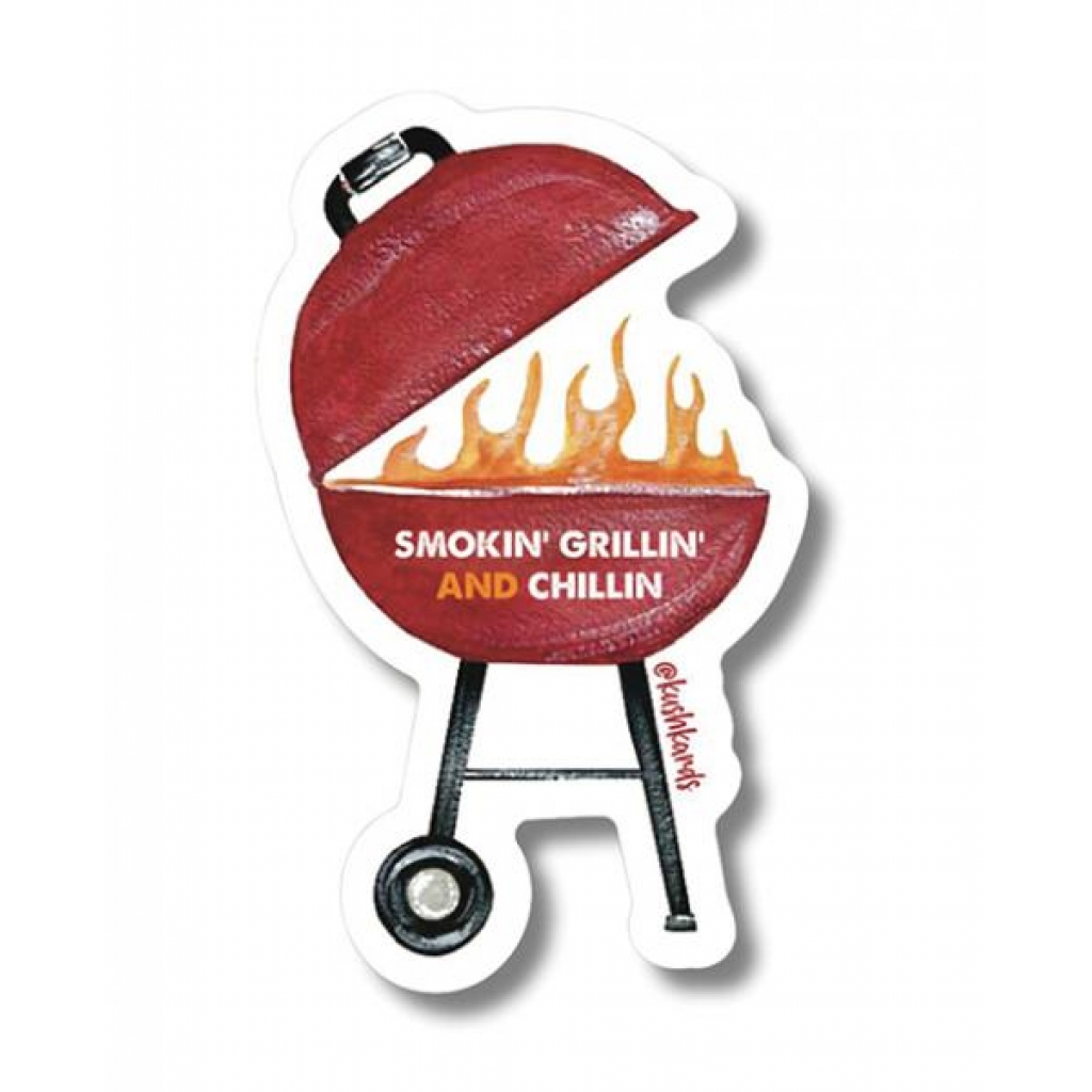 Grillin Chillin Sticker - Pack Of 3 - Gag & Joke Gifts