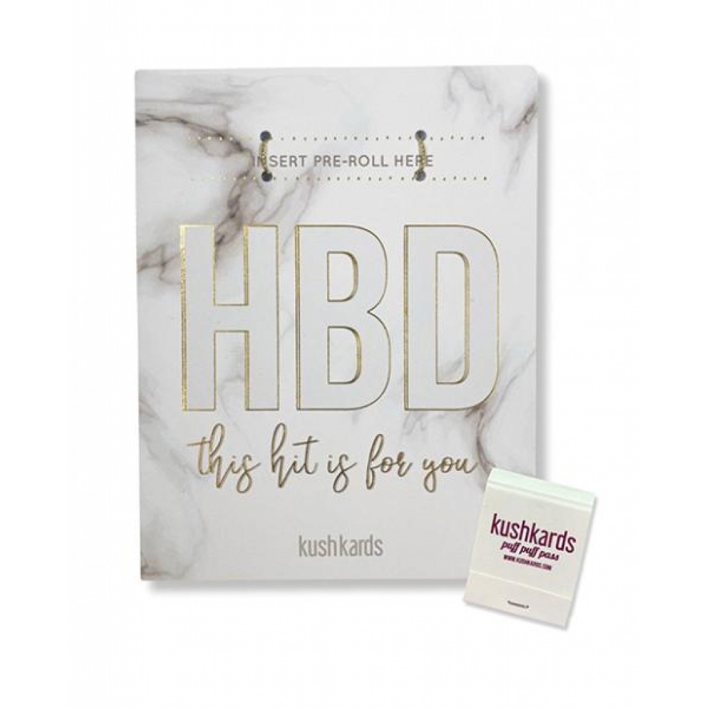 Hbd Birthday Greeting Card W/matchbook - Gag & Joke Gifts