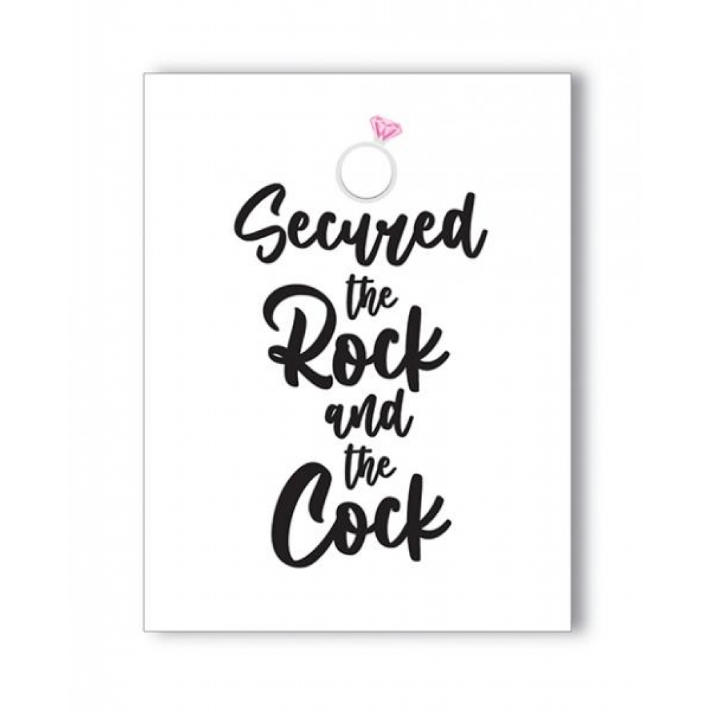 Rock Cock Bachelorette Greeting Card - Gag & Joke Gifts